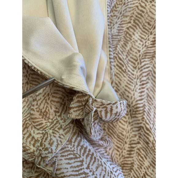 Mocha Ruffled Cottage Prairie Midi Dress By Very J High Low Hippy Boho Large EUC - Picture 15 of 15